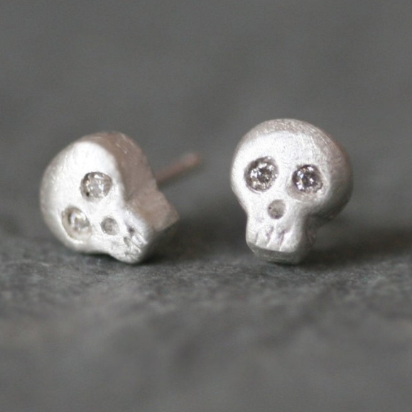 Michelle chang jewelry | Jewelry | Sterling Silver Skull Earrings ...